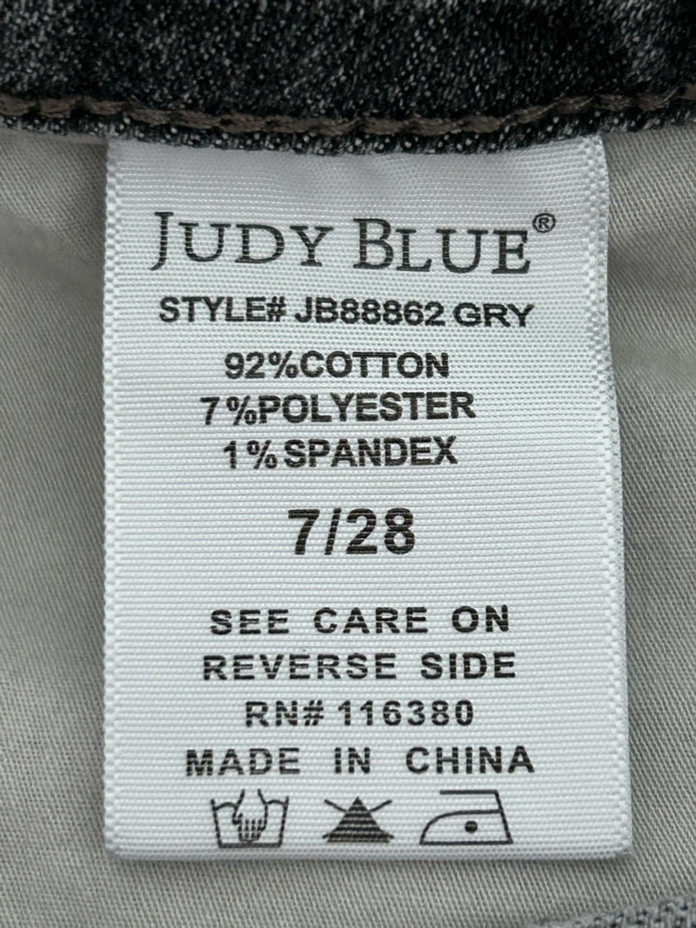 Judy Blue Skinny Jeans Gray Size 7 / 28 - Picture 10 of 10